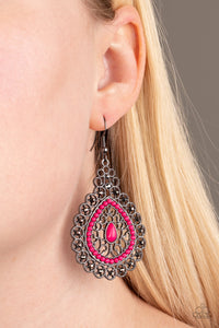 Earrings - Carnival Courtesan - Pink
