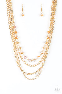 Necklace Set - Extravagant Elegance - Gold
