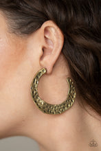 Load image into Gallery viewer, Earrings - The HOOP Up - Brass

