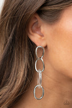 Load image into Gallery viewer, Earrings - Talk In Circles - White
