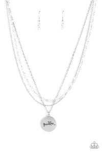 Necklace Set - Promoted to Grandma - White