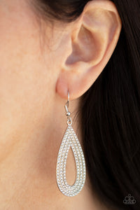 Earrings - Exquisite Exaggeration - White