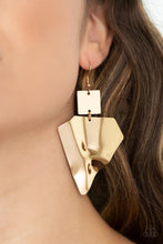 Load image into Gallery viewer, Deceivingly Deco - Gold Earrings
