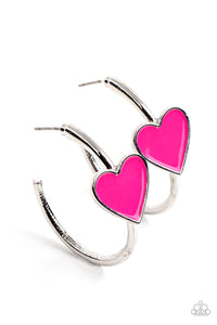 Earrings - Kiss Up - Pink