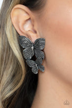 Load image into Gallery viewer, Earrings - Blushing Butterflies - Silver
