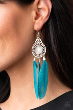 Load image into Gallery viewer, Earrings - Pretty in PLUMES - Blue

