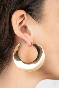 Earrings - Power Curves - Gold