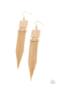 Earrings - Dramatically Deco - Gold