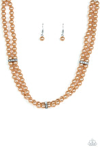 Load image into Gallery viewer, Necklace Set - Put On Your Party Dress - Brown
