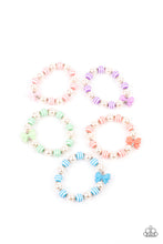 Load image into Gallery viewer, Little Diva Bracelet - Colorful Acrylic Bows &amp; Classic White Pearls
