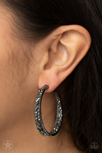 Earrings - GLITZY By Association - Black