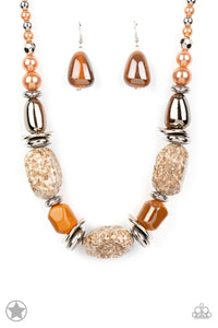 Necklace Set - In Good Glazes - Peach