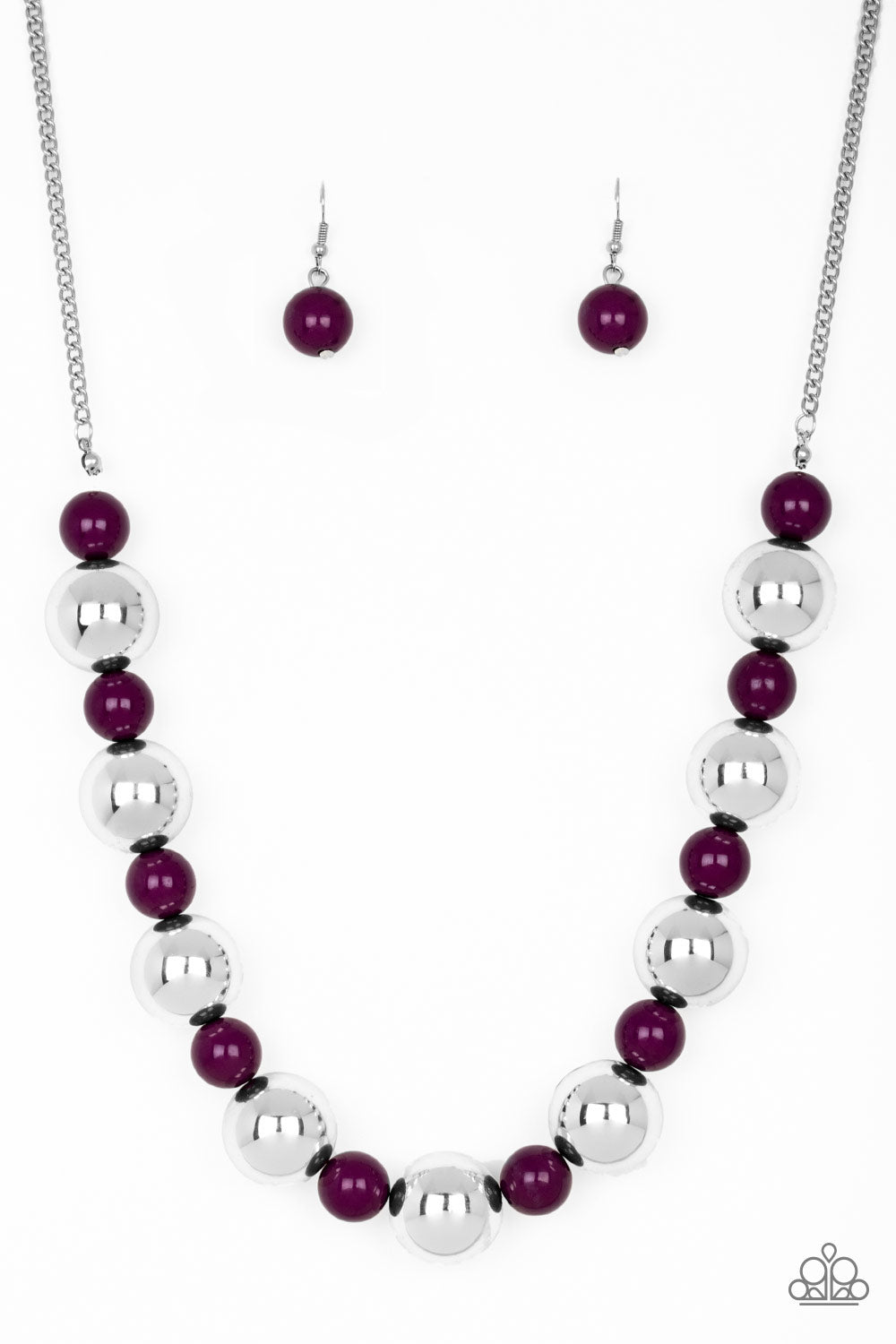 Necklace Set - Top Pop - Purple