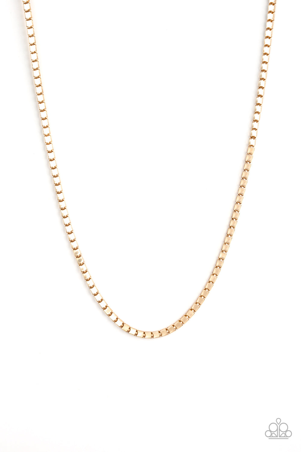 Necklace - Boxed In - Gold