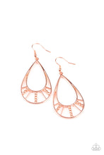 Load image into Gallery viewer, Earrings - Line Crossing Sparkle - Copper
