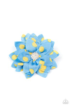 Load image into Gallery viewer, Hair Clip - Silk Gardens - Blue
