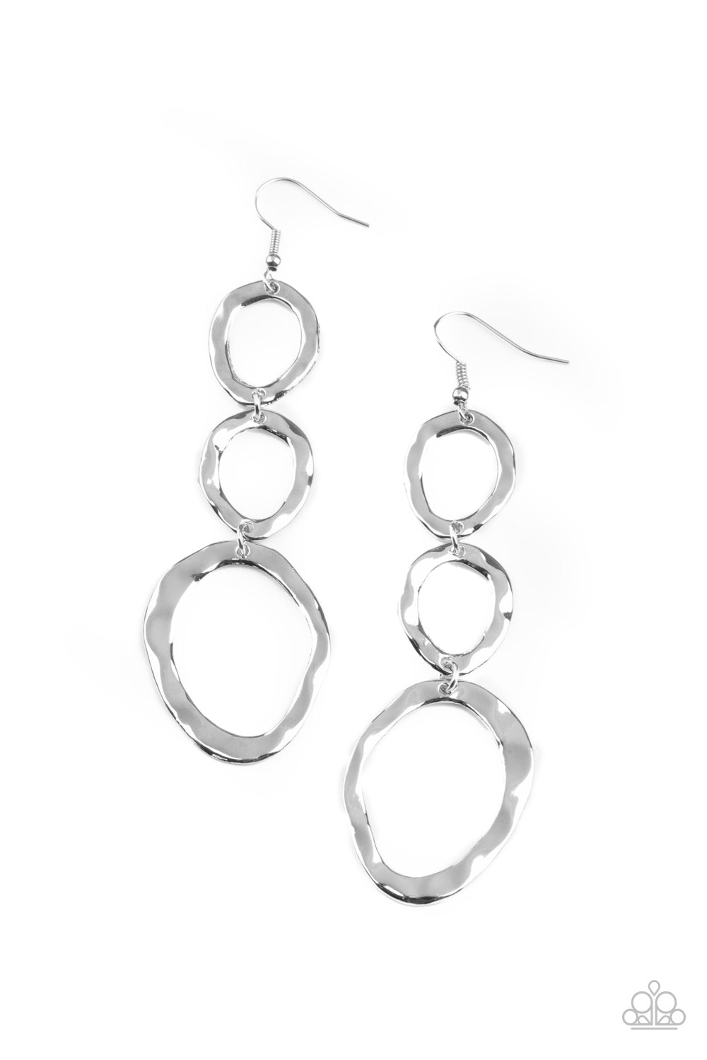 Earrings - So OVAL It! - Silver
