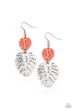 Load image into Gallery viewer, Earrings - Palm Tree Cabana - Orange
