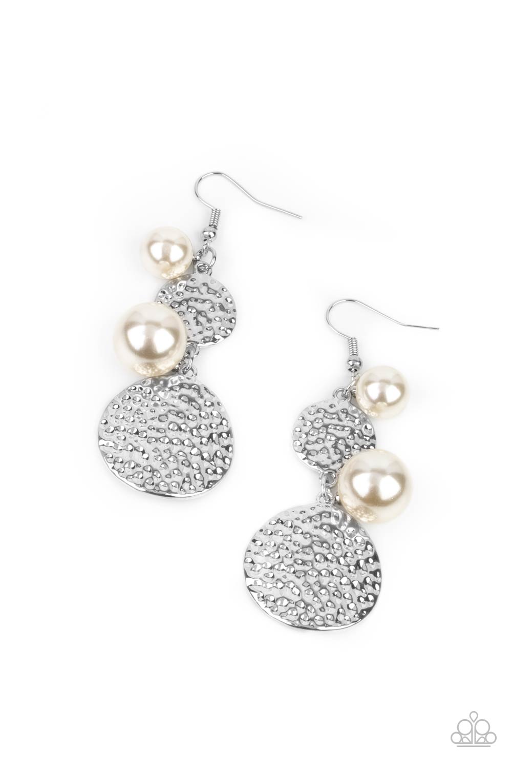 Earrings - Pearl Dive - White