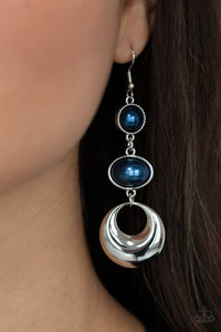Earrings - Bubbling To The Surface - Blue