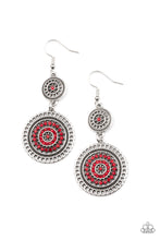 Load image into Gallery viewer, Earrings - Bohemian Bedazzle - Red
