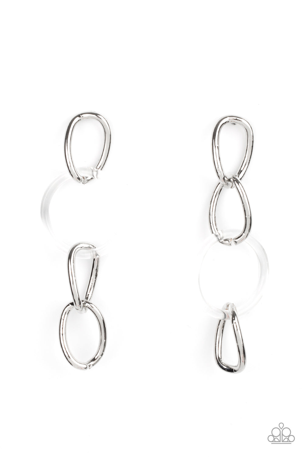 Earrings - Talk In Circles - White