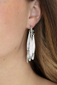 Earrings - Pursuing The Plumes - Silver