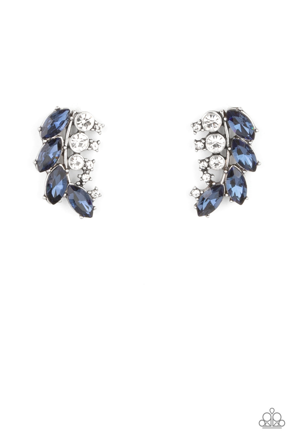 Earrings - Flawless Fronds - Blue