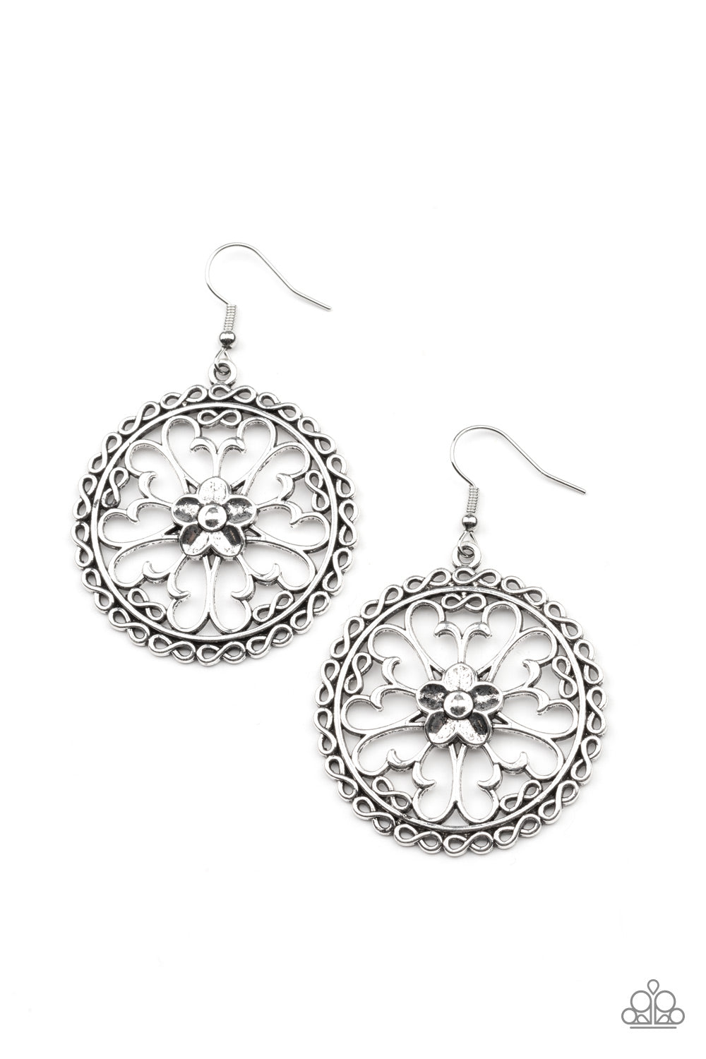 Earrings - Floral Fortunes - Silver