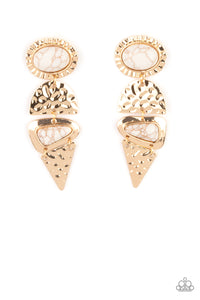 Earrings - Earthy Extravagance - Gold