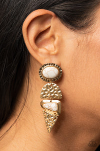 Earrings - Earthy Extravagance - Gold