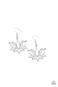 Earrings - Lotus Ponds - Silver