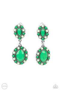 Clip-on Earrings - Positively Pampered - Green