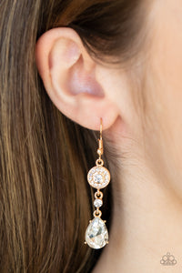 Earrings - Graceful Glimmer - Gold