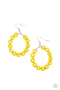 Earrings - Festively Flower Child - Yellow