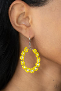 Earrings - Festively Flower Child - Yellow