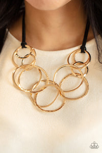 Necklace Set - Spiraling Out of COUTURE - Gold