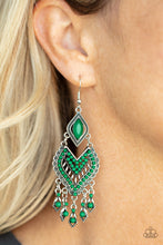 Load image into Gallery viewer, Earrings - Dearly Debonair - Green
