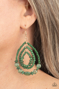 Earrings - Prana Party - Green