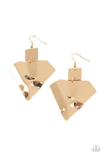 Load image into Gallery viewer, Deceivingly Deco - Gold Earrings
