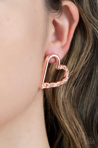 Earrings - Cupid, Who? - Copper