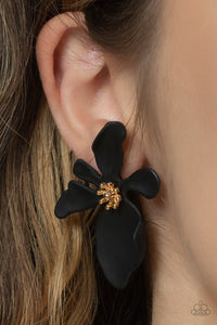 Earrings - Hawaiian Heiress - Black