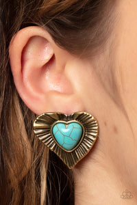 Earrings - Rustic Romance - Brass