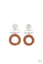 Load image into Gallery viewer, Earrings - Woven Whimsicality - Brown
