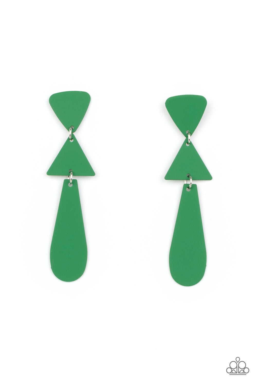 Earrings - Retro Redux - Green