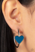 Load image into Gallery viewer, Earrings - Kiss Up - Blue
