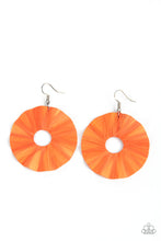 Load image into Gallery viewer, Earrings - Fan the Breeze - Orange
