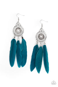 Earrings - Pretty in PLUMES - Blue