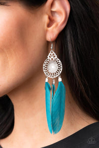 Earrings - Pretty in PLUMES - Blue