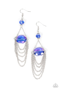 Earrings - Ethereally Extravagant - Blue